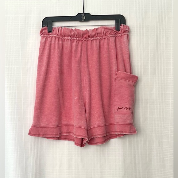 Intimately By Free People Pants - Intimately by free people High Waist Pink Shorts